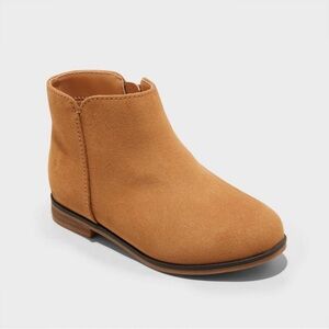 Cat & Jack Toddler Penelope Zipper Boots - Cognac 6T